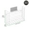 mDesign Metal Wall Mount Kitchen Storage Organizer Basket Bin